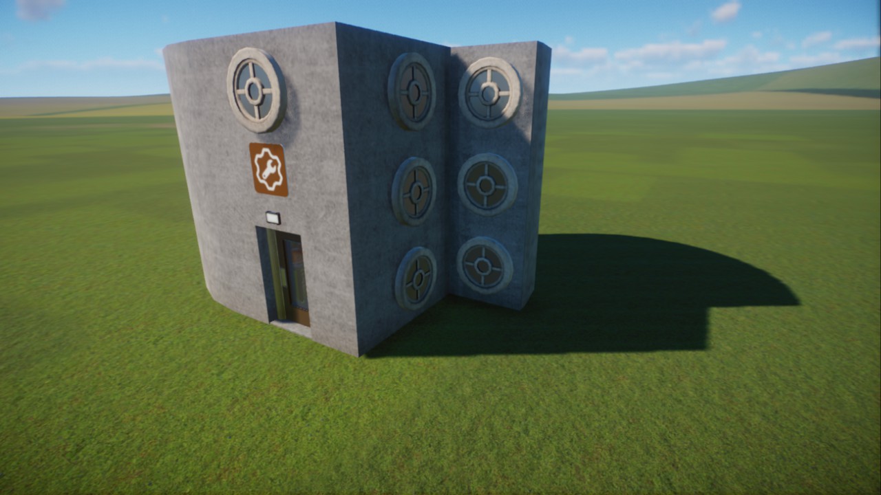 Brutalist Style mechanic shop
