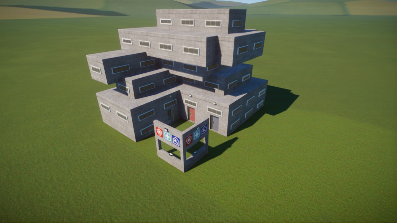 Brutalist style animal management center