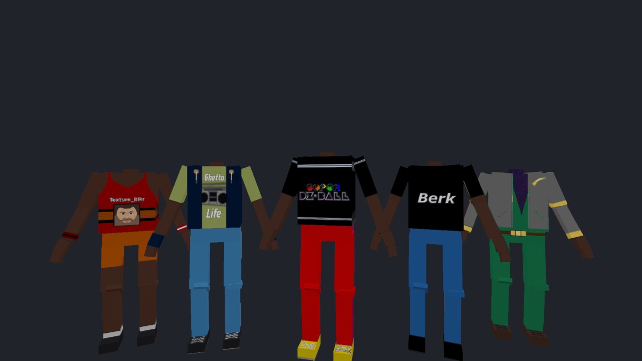 YM's Random Body Textures #4(Dark Skintone)