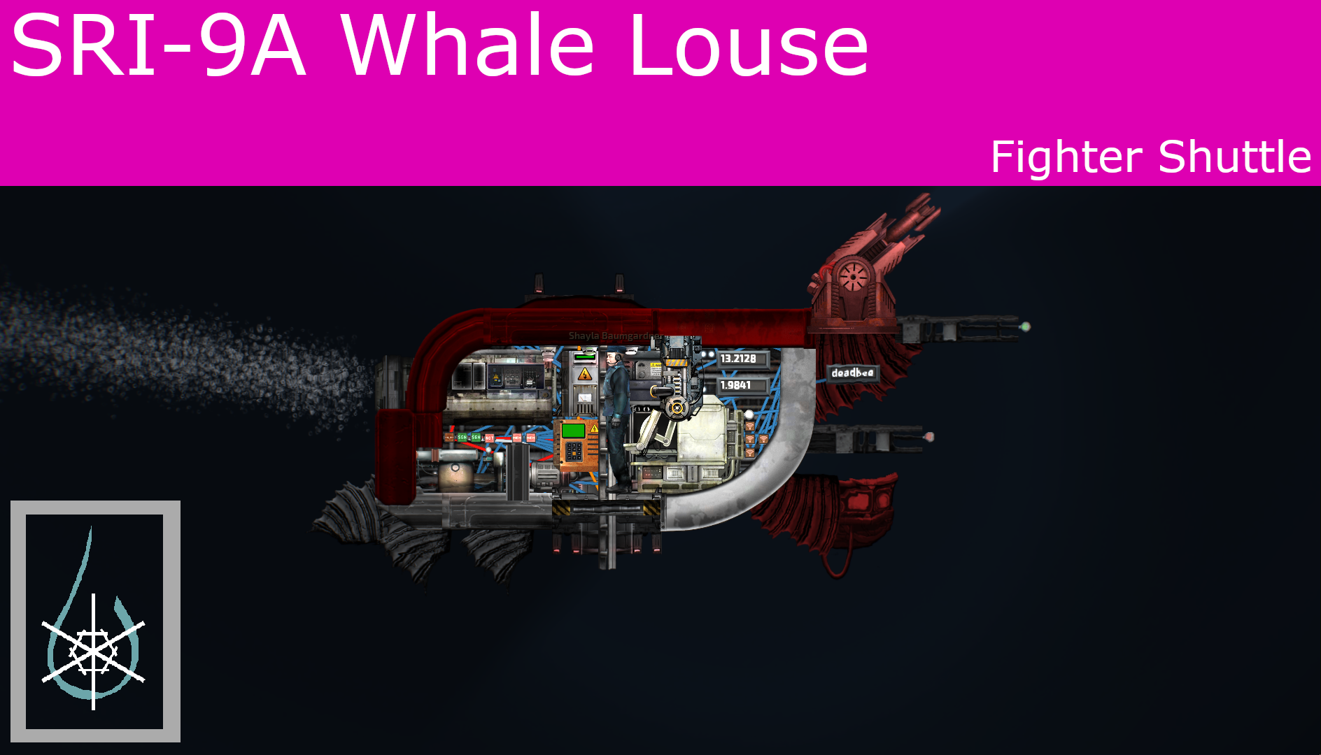 SRI-9 Whale Louse Fighter Shuttles – Barotrauma Mod