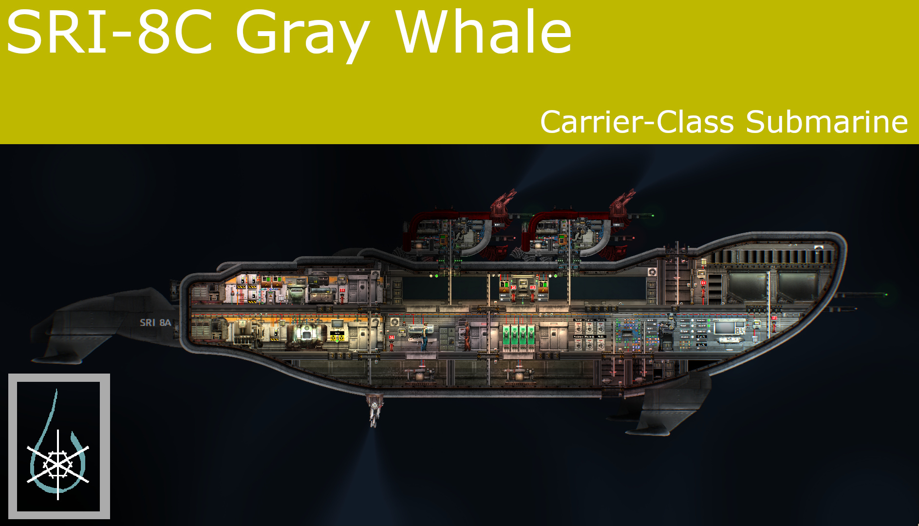 SRI-8C Gray Whale Submarine Carrier Variant – Barotrauma Mod