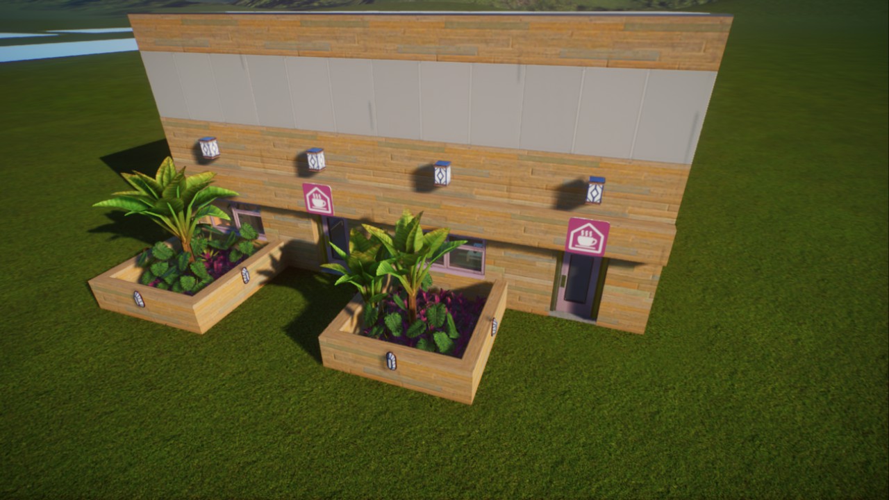 Tropical theme staff centers