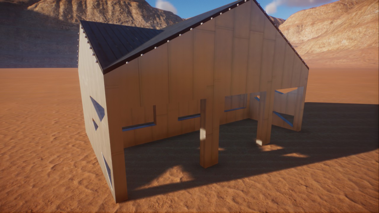 Metal shop shell, 3x