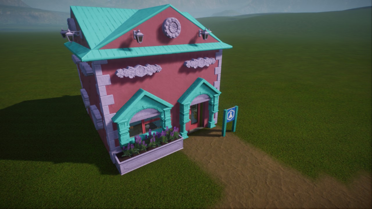 barbie dollhouse theme research center, large
