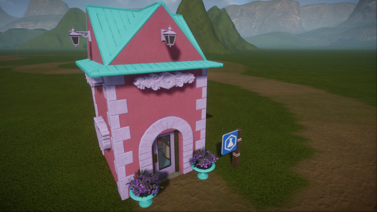 barbe dollhouse theme research center, small