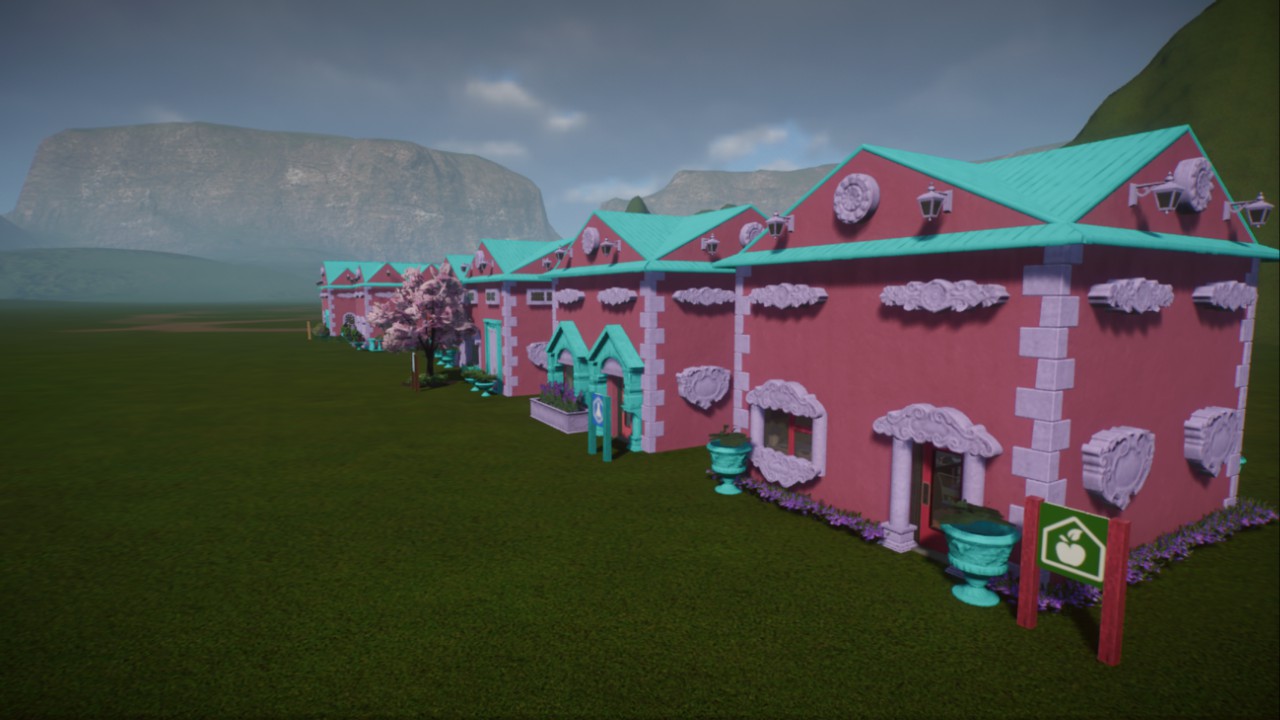 barbie dollhouse theme staff buildings