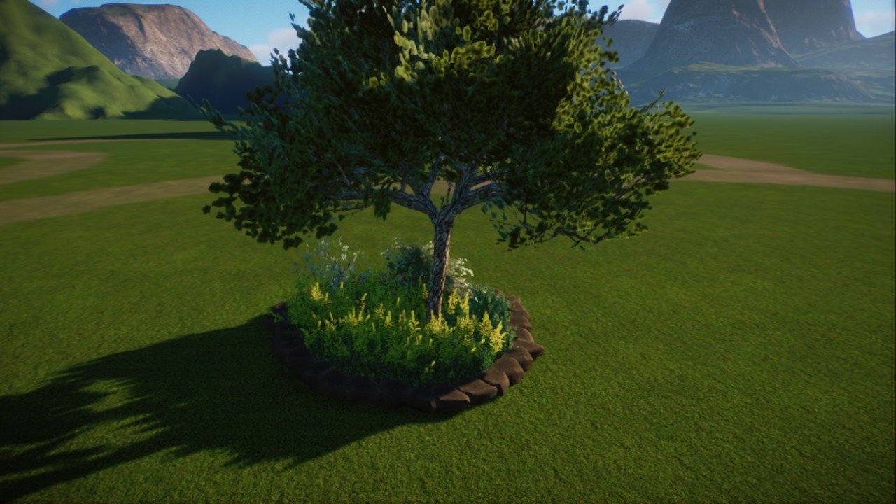 Asia grassland garden bed