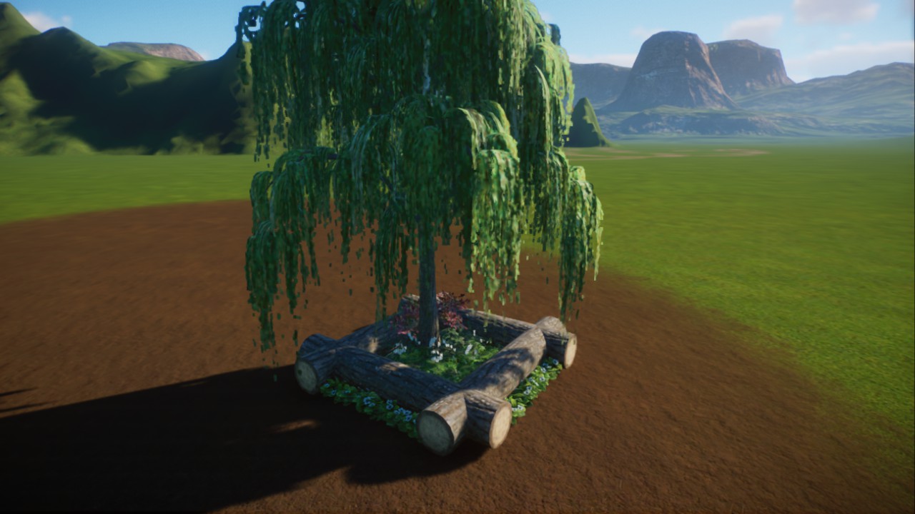 Weeping Willow Garden Bed