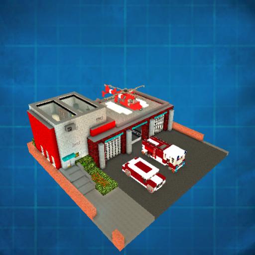 FIRE STATION BUILDING   Pozarnicka budova.