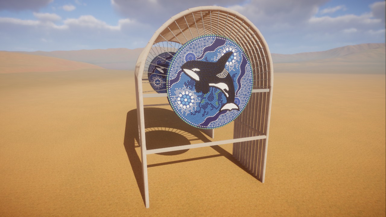 Marine park orca entrance arch preview