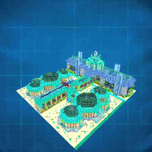Atlantis Library and Pool and fancy home block