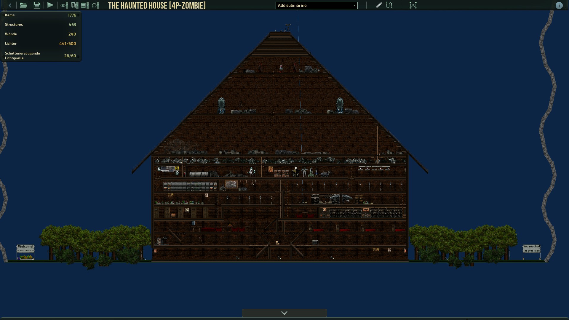 The Haunted House [4P-Zombie] – Barotrauma Mod