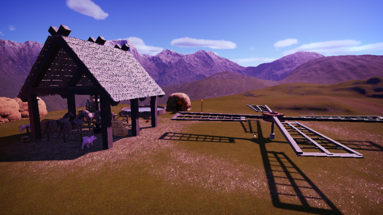 Medieval Animal Manger & grounds
