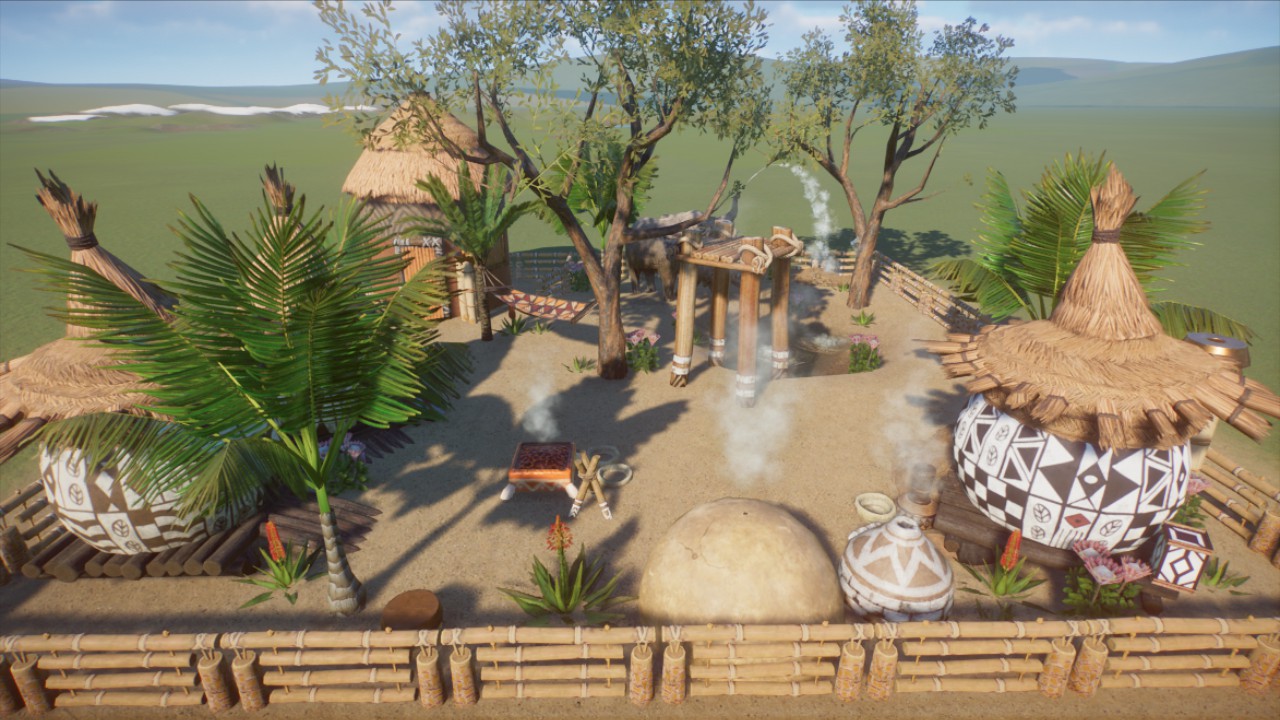 Large African Desert Scene