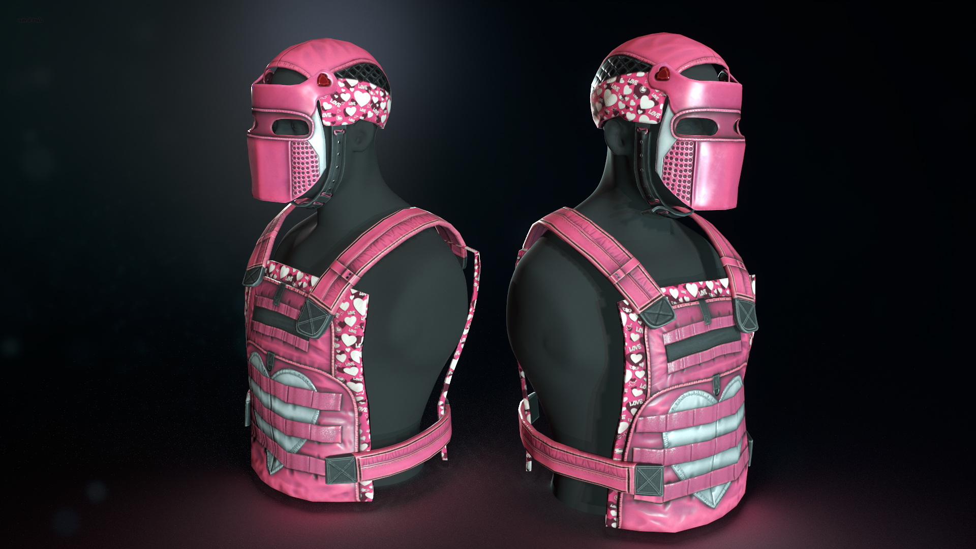 Lovestruck Metal Facemask
