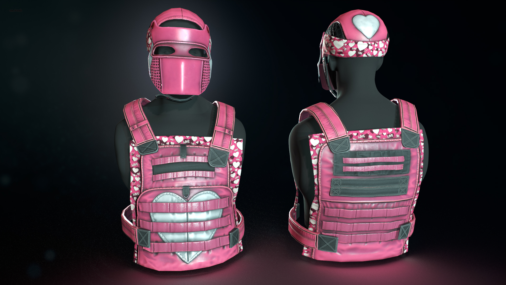 Lovestruck Metal Facemask