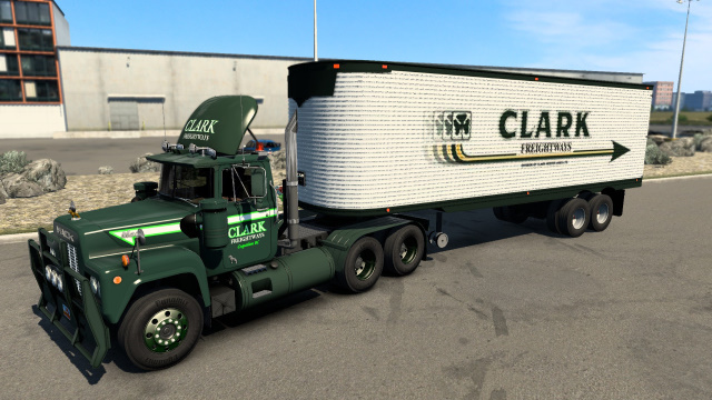 Clark Freightways Mack R + Trailer skin