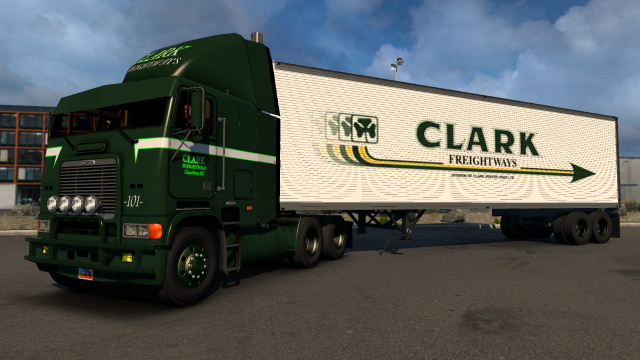 Clark Freightways FLB + FB9 F2 Trailer skin