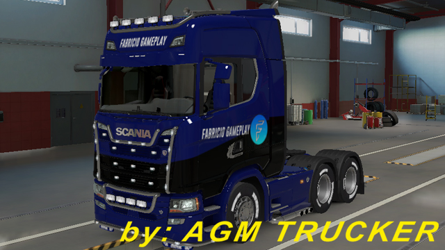 SKIN TRUCK SCANIA S - CANAL FABRICIO GAMEPLAY