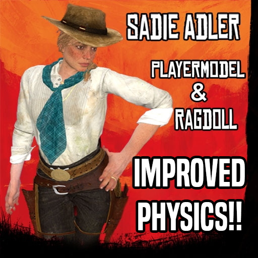 COMM: RDR2 Sadie Adler (Imporved Physics) [PM/NPC/Ragdoll]