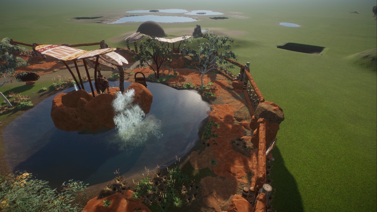kangaroo enclosure, Gehege Känguruh
