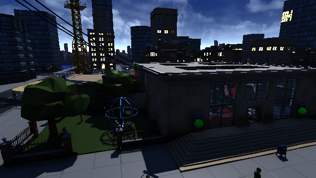 small Bank (2 Vaults + Jewlery Gallery) + attached small Supermarket