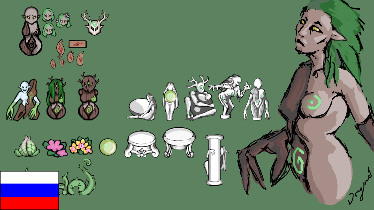 Ru Warhammer"ish":Dryad mod preview for RimWorld