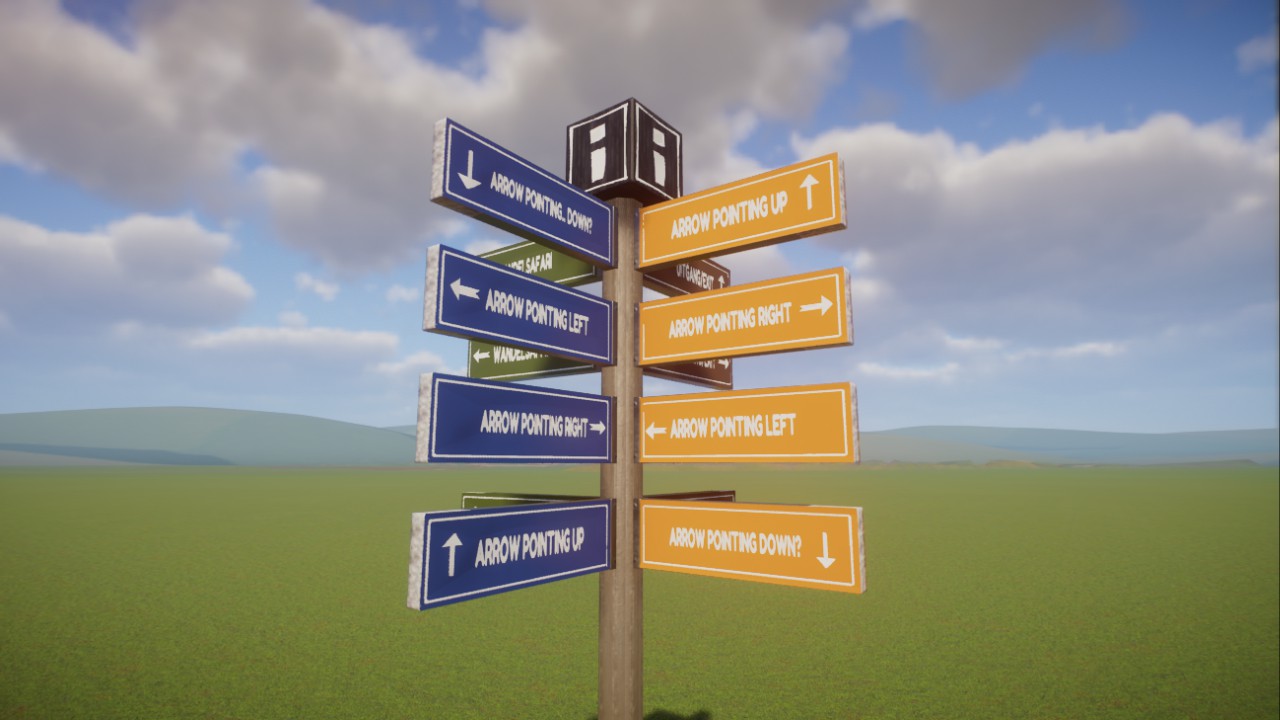 SBB S2 Direction Sign Template