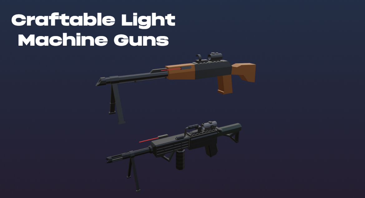 Craftable Light Machine Guns – Unturned Mod