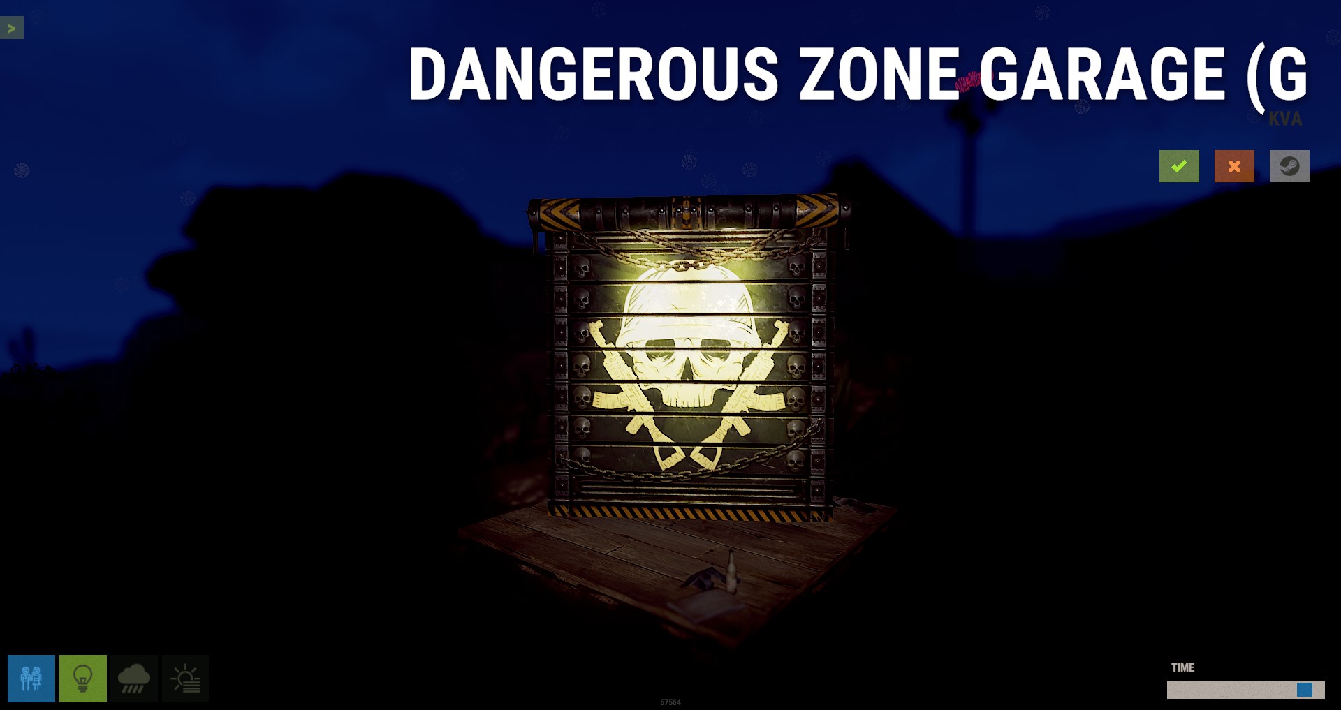 Danger Zone Garage Door