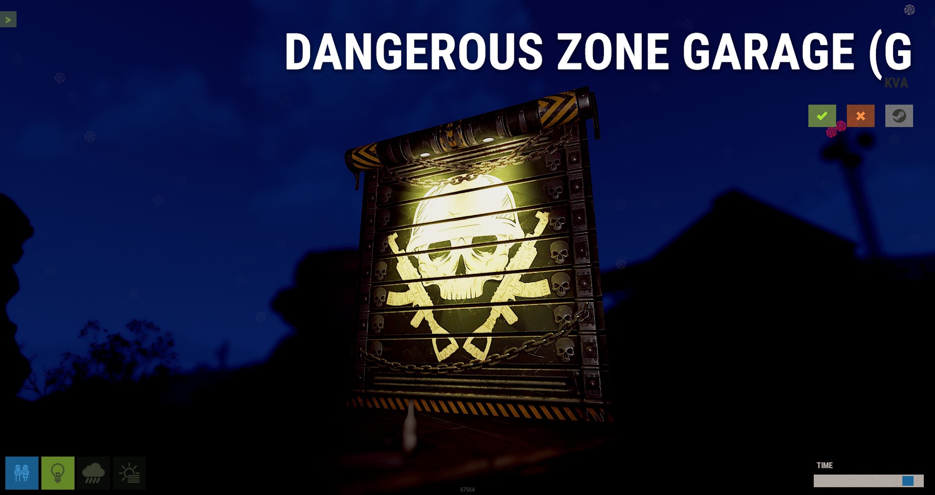 Danger Zone Garage Door