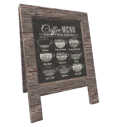 Standing Menu (coffee)