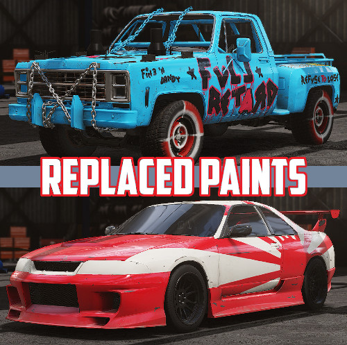 Replaced paints
