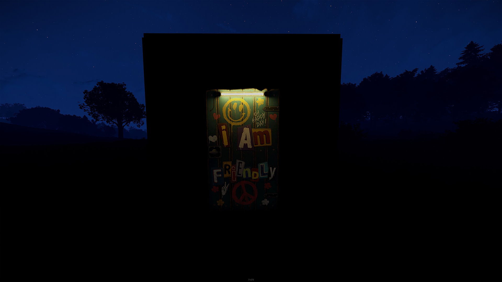 Friendly Wooden Door