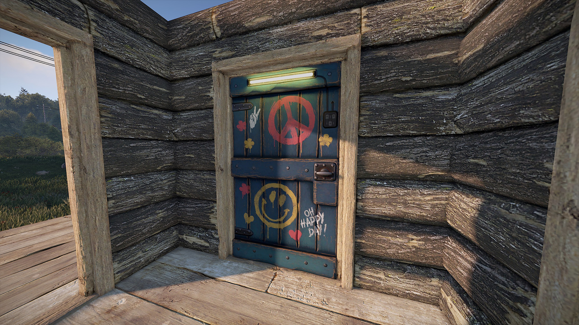 Friendly Wooden Door