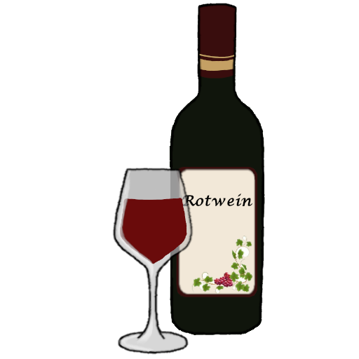 Rotwein Flasche