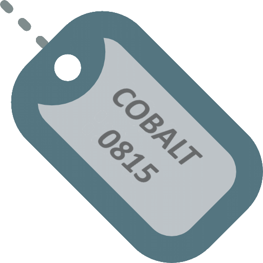 Dog Tag Cobalt