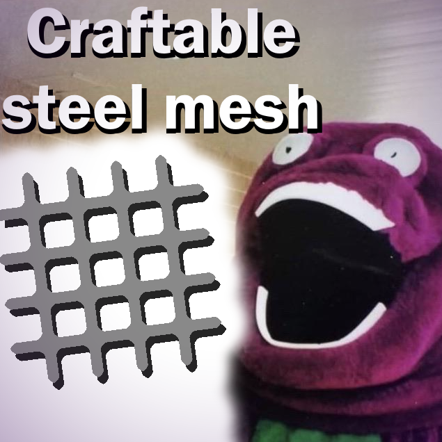 Arid Craftable Steel Mesh – Unturned Mod