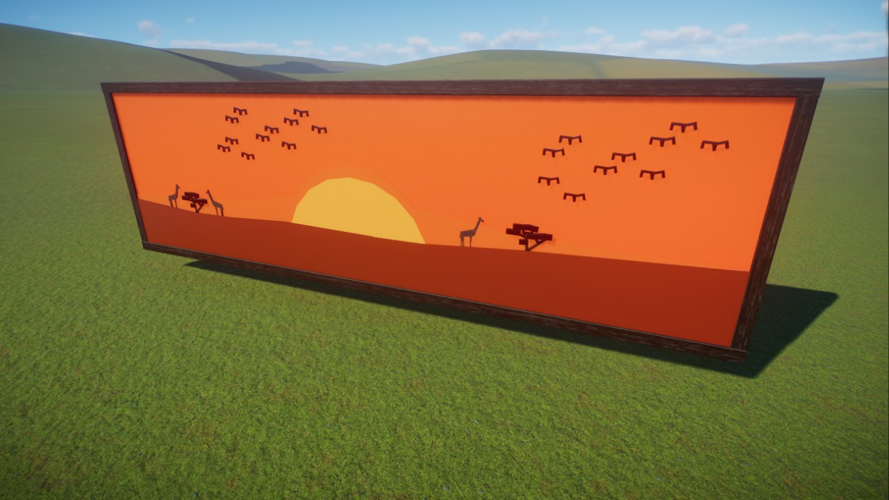 African Savanna Mural