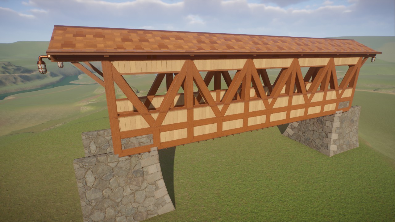 Beaver Holler Bridge Covered 4m x 20m Grampers62