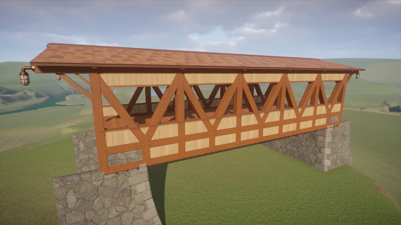 Beaver Holler Bridge covered 8m x 20m Grampers62