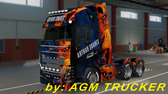SKIN TRUCK VOLVO FH - CANAL ARTHUR SOARES