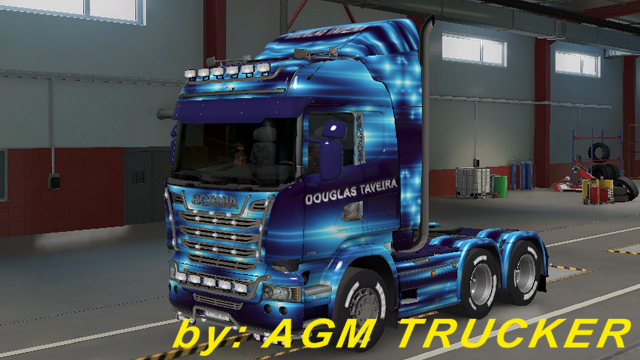 SKIN TRUCK SCANIA STREAMLINE - CANAL DOUGLAS TAVEIRA