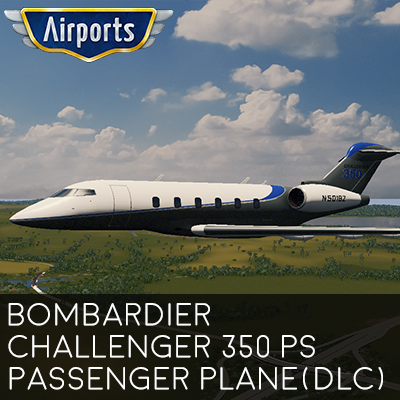 Bombardier Challenger 350 (DLC Small passenger plane )