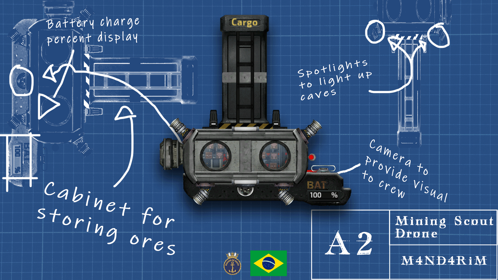 Mining Scout Drone – Barotrauma Mod