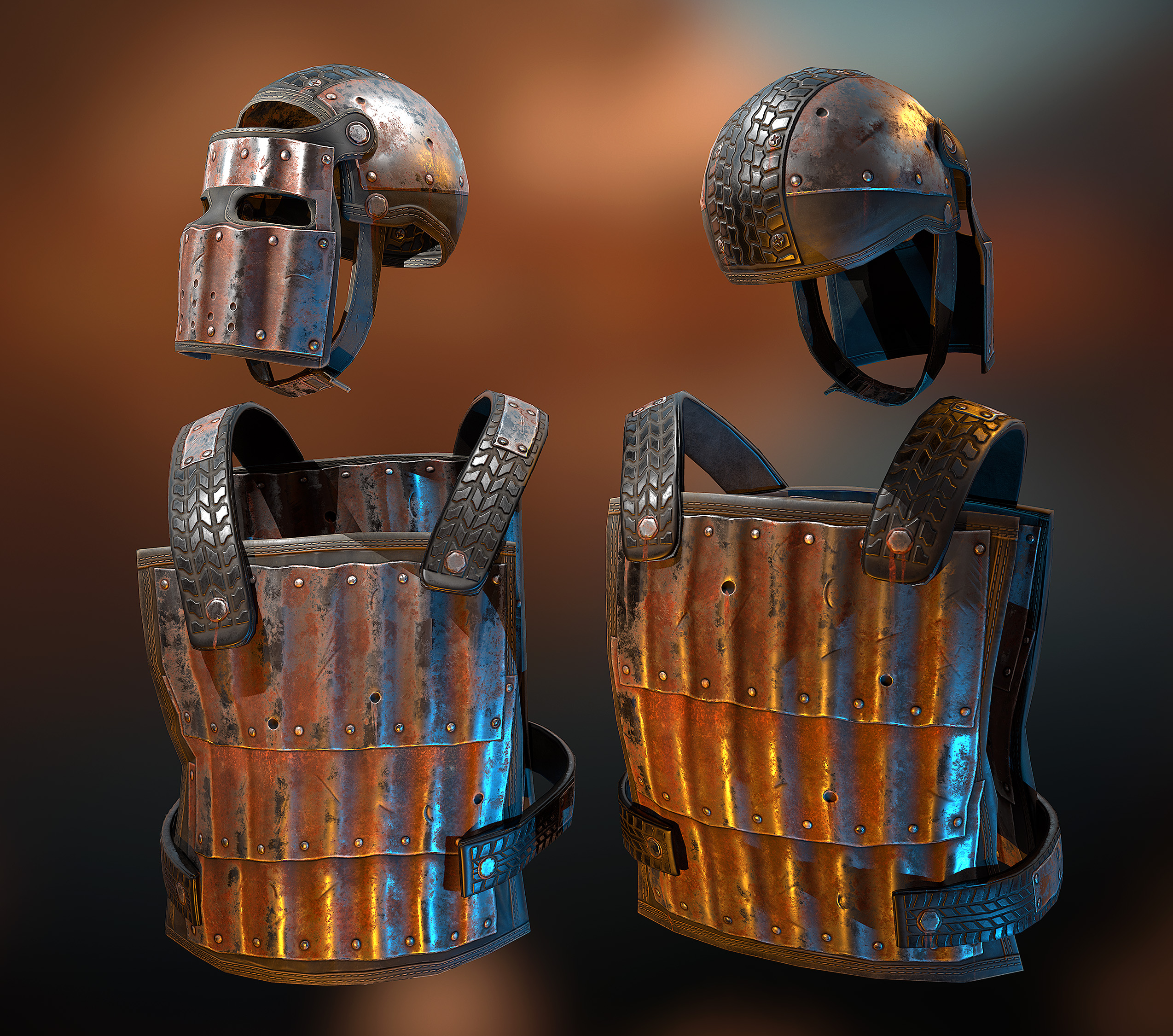 Corrugated Steel Chest Plate