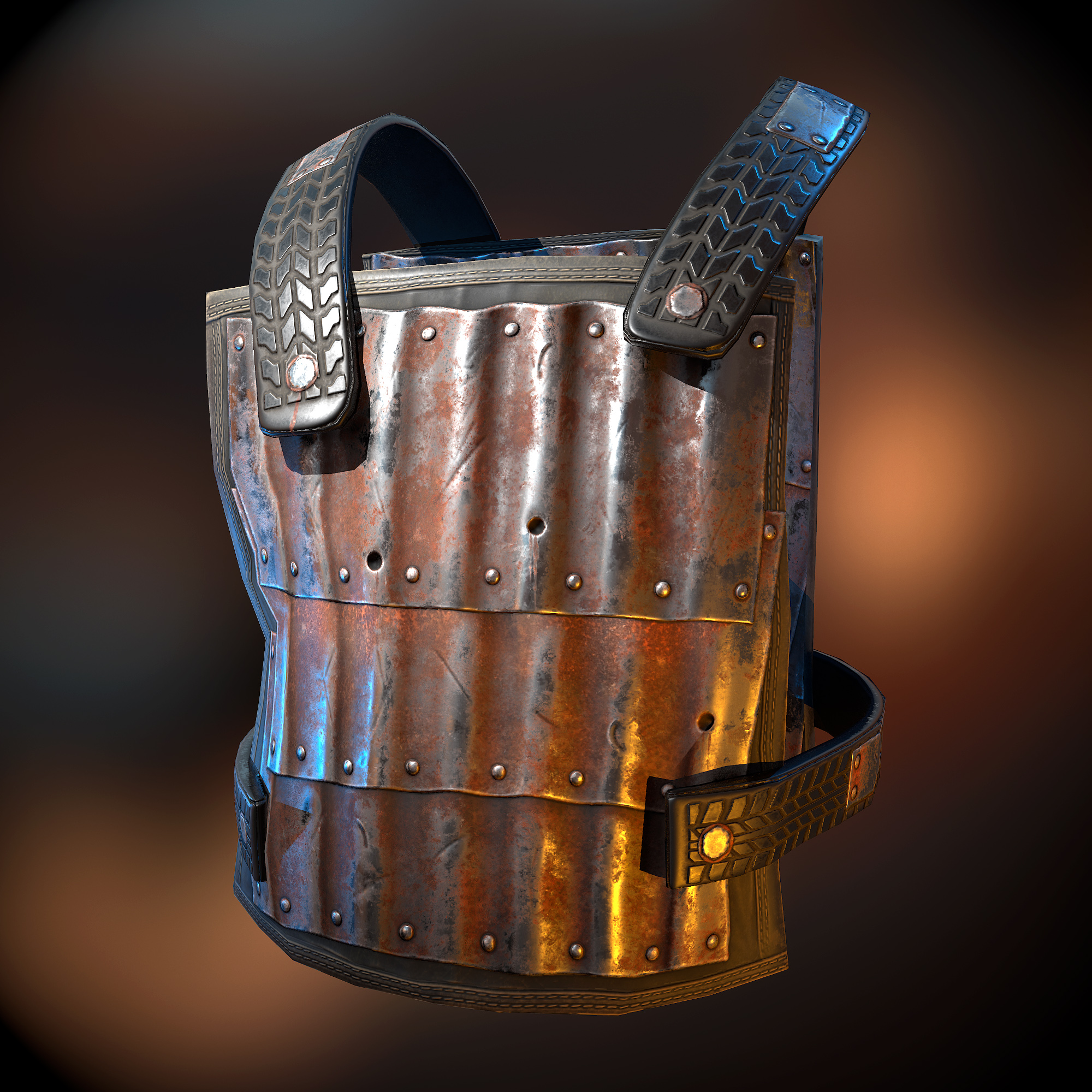 Corrugated Steel Chest Plate