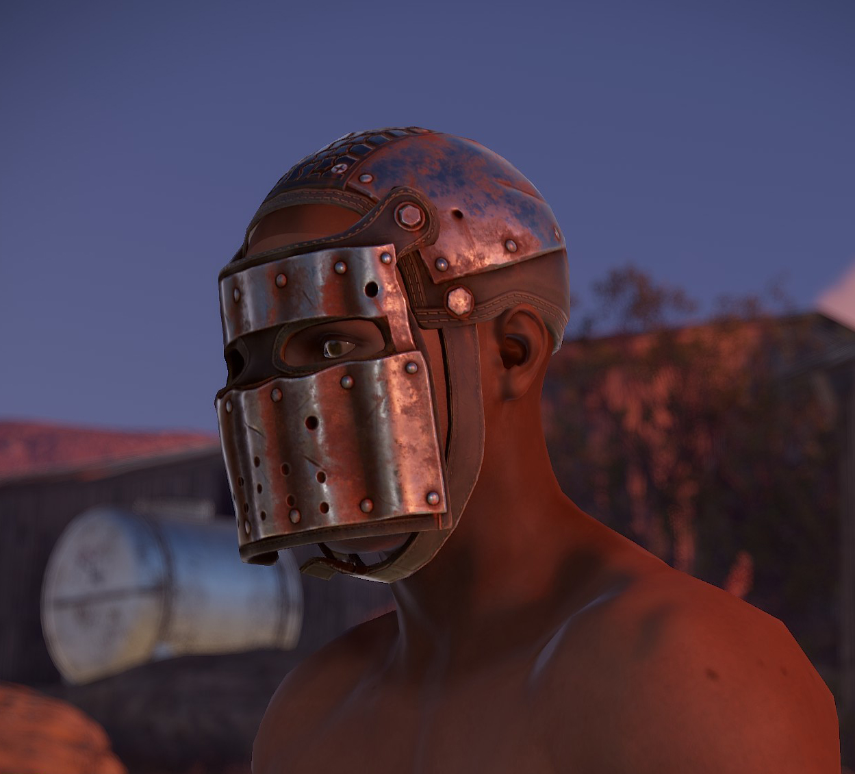 Corrugated Steel Facemask