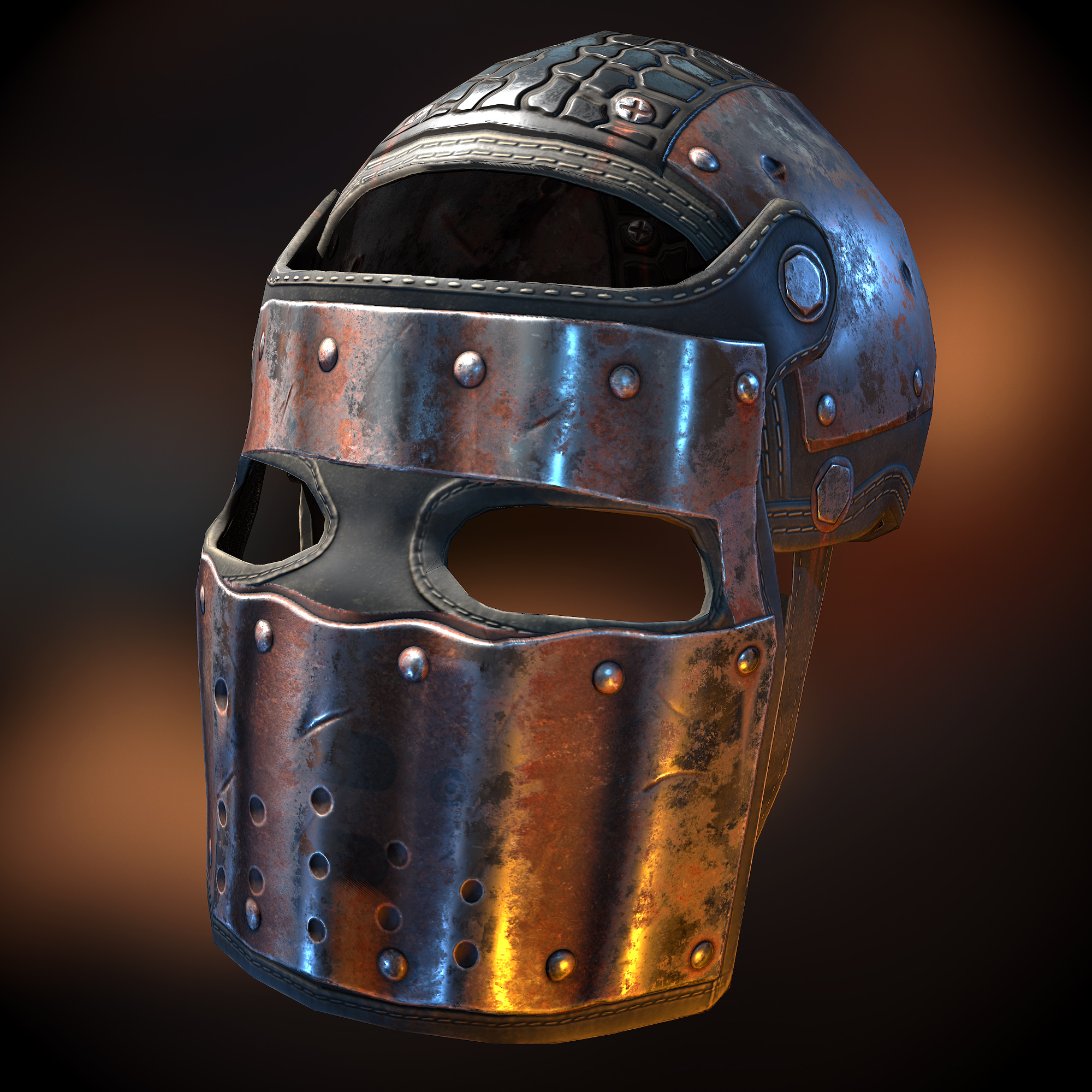 Corrugated Steel Facemask