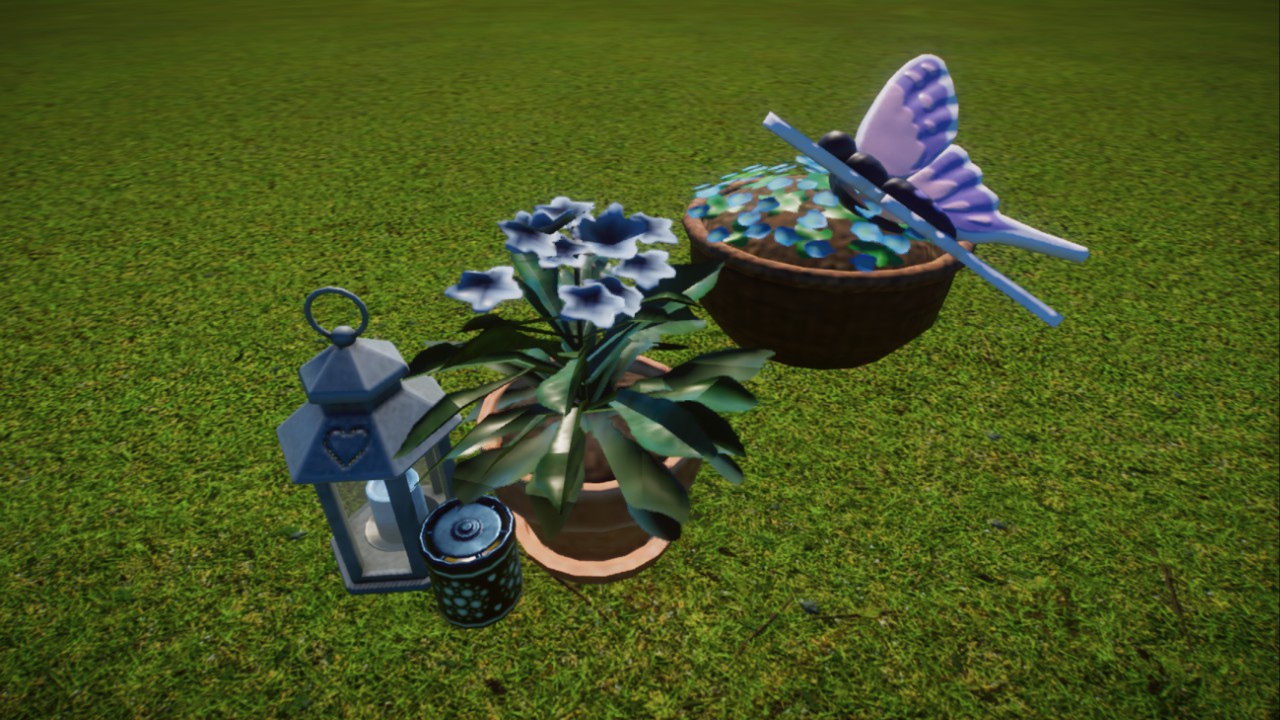 Anna's: Small Blue Flower Pots